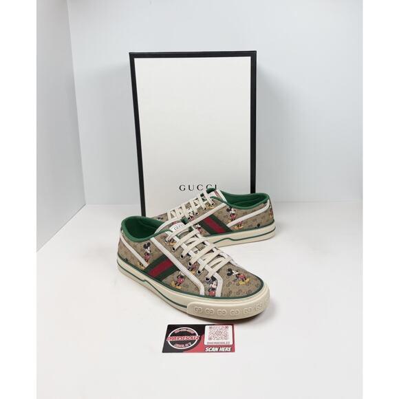 Size 8US - Gucci x Disney Tennis 1977 Mickey Mouse GG Sneakers🐭